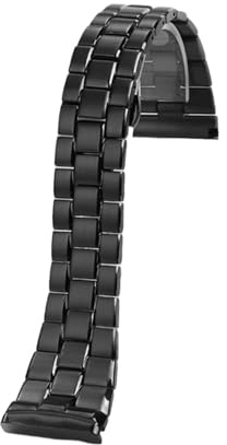 Generisch Massives Stahl-Uhrenarmband, kompatibel mit SEVENFRIDAY P2/PS1/M2/Q2, Edelstahl-28-mm-Uhrenarmband, schwarz-silbernes Herren-Uhrenarmband(Black)