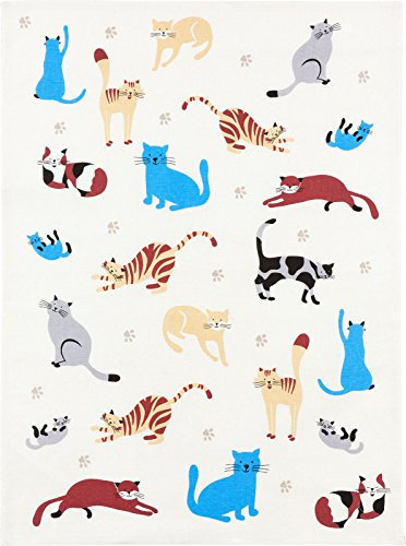 Kracht Halbleinen Geschirrtuch 50x70 Motiv 2-856-00 Katzenpfoten