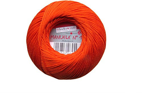 Schoeller Manuela 10 Baumwolle Garn, Orange, 4 mm
