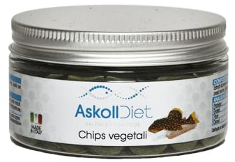 Askoll 280520 Diet Fischfutter Chips pflanzlich, S