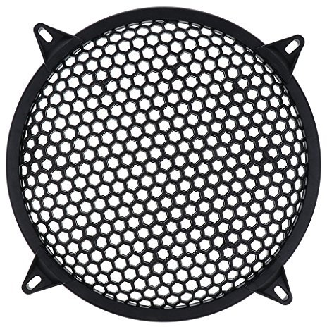 Sharplace Auto-Lautsprecher-Subwoofer-Abdeckung -Auto-Lautsprecherabdeckung für Autos, Schwarz, 10 Zoll