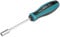 sourcing map 4.5mm Non-Magnetic Tip Six Point Hex Nut Driver with 3 Inch Round Shaft
