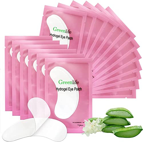 GreenLife® 50/100/150/200/300/400 Paar wimpern pads Wimpernverlängerung Unter dem Auge Gel Collagen Augenpads Fusselpflaster (200 Paar)