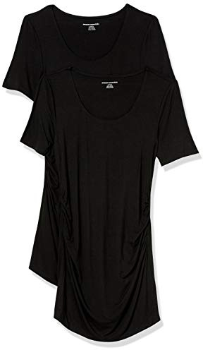 Amazon Essentials dam Moderskap kortärmad rouched scoopneck t-shirt