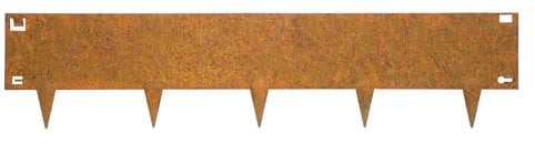 Bordura in acciaio corten 24 x 106 cm Flessibile - Al Pezzo