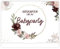 HIMMEL.HERZ.PAPIER® Babyparty Spiele - 25 Babyshower Karten zum Ausfüllen für Babyparty Mädchen und Jungen - Ratespiel inkl. Box - Bordeaux