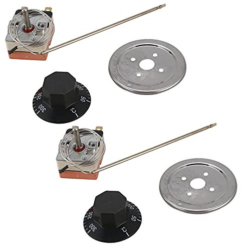 Fransande 2X 50 bis 300 Grad NC Kapillare Temperaturregelung Thermostat Ofen