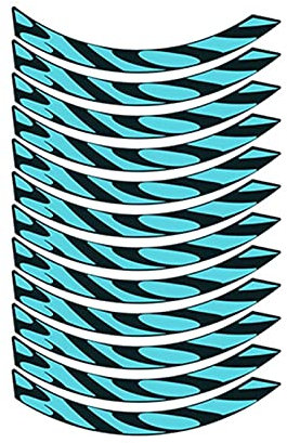 BUSEB Fahrradradaufkleber Fahrradaufkleber I.B.I.S 941 Mountain Wheel Set Aufkleber Kohlenstoffradaufkleber wasserdicht und Sonnenschutzmittel (Color : 29er Lake Blue)