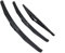 Juego de escobillas limpiaparabrisas Delanteras y traseras de Coche, para Mini-Cooper, para R50 /R53 2004-2006, escobilla limpiaparabrisas