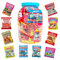 Mélange à bonbons Haribo Mega-Fête - en pot réutilisable - emballé individuellement - 1000g