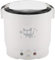 Wakects Olla arrocera para automóvil de 12 V, mini arrocera portátil, 2 tazas sin cocer, 1 l, pequeña arrocera eléctrica y vaporera, perfecta para camión RV (blanco)