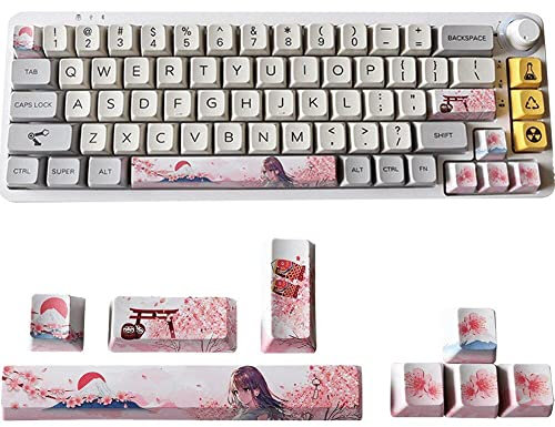 vepoty Tasti della Tastiera Meccanica Caps 8pcs 6.25 Barra spaziatrice Esc Entre Tasti di direzione Keycap per Tastiera Pbt