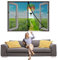 Magnet Fliegengitter BalkonFenster 245x245 cm Fliegengitter Magnet, Fliegengitter Fenster Moskitonetz, Magnetfliegengitter Automatische Abschaltung, für Küche Wohnzimmer Schlafzimmer - Schwarz Z