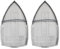 sourcing map 2pcs Iron Cover Non Stick Iron Shoe Aluminum Electric Iron Assistant Tool Iron Sole Plate Accessory Ironing Protector Fits Smaller Than 210mm(Length) x 122mm(Width)
