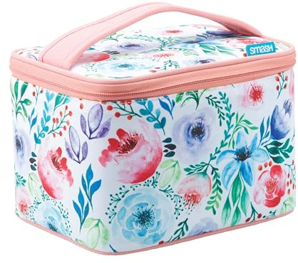 Smash 20961 Insulated Lunch Bag, Fabric, Full Bloom Pink
