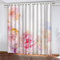 Blickdicht Blackout Vorhang Mit Ösen Schalldämmend Gardinen Polyester 3D Bedruckt Rosa Pfingstrose Für Wohnzimmer Schlafzimmer Kinder Oder Babyzimmer 140 (B) X 160 (H) cm - Verdunkelungsvorhänge