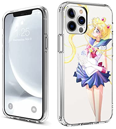 CHENQIAOHU Kompatibel mit iPhone 15 Pro Max Hülle, Ganzkörperschutz, stoßfest, schützend, transparent, schlank, dünn (Anime-Sailor-Moon-Magic-4)