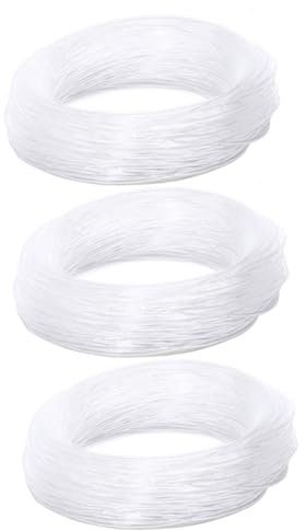 OSALADI 3 Stk Faseroptische Lampe Glasfaserkabel Für Sternenlichter Transparente Faser Seitlich Leuchtendes Glasfaserkabel Led-deckenleuchte Dünne Optik Nachtlicht Ganzer Körper Weiß Kind