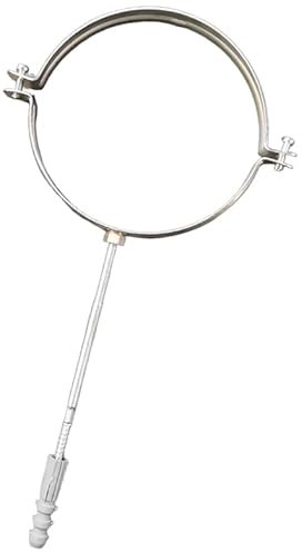 Montageschelle Ø 150 mm mit Dübel für Kaminrohr, Abgasrohr, Ofenrohr, verzinkt (DN Ø 150 Montageschelle mit Dübel)