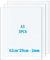 Taiyeestar 3 placas de plástico A3 de 42 x 29.7cm, acrílico transparente, 2 mm de grosor, placa acrílica transparente para decoración de hogares, pantallas, marcos de fotos, pintura
