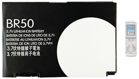 Aousavo BR50 V3 Replacement Battery Compatible with Moto RAZR V3 V3i D&G V3c V3t Z3 PEBL U6 BR50 BR-50 SNN56968 Battery