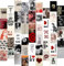 Y2k Wandkunstdrucke für Schlafzimmer, kokett, Wandcollage-Set für Zimmer, ästhetisch, 10,2 x 15,2 cm, Vintage-Fotocollage-Set, Bilder, Retro-Rockstar-Poster, Wanddekoration, Wohnheim-Dekoration, 50