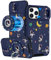 VincitoreModa for iPhone 14 Pro Max Case - [2in1] Cute Girls Women Astronaut Compatible with MagSafe Ring Stand Girly Slide Camera Cover Design for Apple for iPhone 14 Pro Max Phone Case 6.7