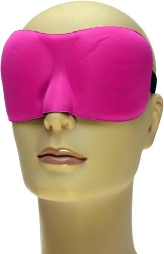 *** Premium -Seide - 3D Deluxe - Augenmaske/Schlafmaske - Pink - Van Heble® ***