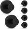 Zaxiva 6 Pièces Ventouse Crochet Noir, Crochet Ventouse Puissante sans Perçage pour Carreaux, Patere Murale Réutilisables et Amovibles en Acier Inoxydable pour Serviettes Suspendues de Douche