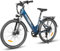 SAMEBIKE E Bike Elektrofahrrad 26 Fat Tire E-Fahrrad,36V15Ah Akku,Max.Reichweite bis zu 40-120km, Off-Road Mountainbike mit Gemüsekorb,City EBike Herren Damen (blau)