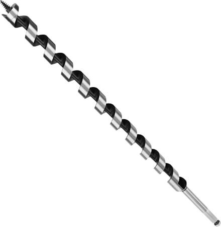 MOXPIFY 25mm Wood Auger Drill Bits 460mm Long, Timber Drill Bits | Hex Shank, Extra Long Wood Drill Bits For Woodworking (25mm x 460mm)