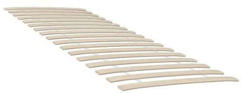 Holamys Ersatz-Lattenrost aus massivem Pappelholz, 2 Stück, 80x200 cm, zusammenklappbar, Roll-Latten mit Kurve, für Bettrahmen und Plattformbetten, langlebige Schlafunterstützung