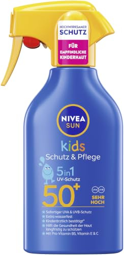 Hoher Sonnenschutz mit Pro-Vitamin B5, extra wasserfestes Sonnenspray mit LSF 50+ für empfindliche Haut (250 ml)