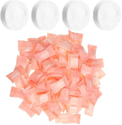 Healeved Facial Compressed Towels 100Pcs Portable Disposable Soft Towel Tablets for Travel and Gym Compact Wipes Quick Water Activation and Absorption