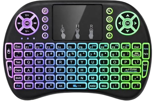 MeFay Mini Wireless Keyboard with Trackpad, Bluetooth and 2.4G Dual Mode