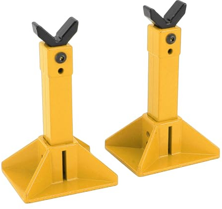 BTOSEP Cric regolabile RC in metallo per veicoli giocattolo RC Axial SCX10 D90 HPI, stabile supporto portatile per esposizione e riparazioni (giallo)