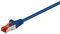 Cable CAT 6 Cable de red LAN para Gigabit Ethernet Cable de conexión blindado S-FTP con conector RJ45, 5 metro, azul