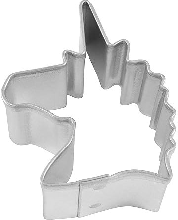 R&M Unicorn Biscuit Cutter - Silver, 1.5 x 1.25 x 0.75, 1 Piece