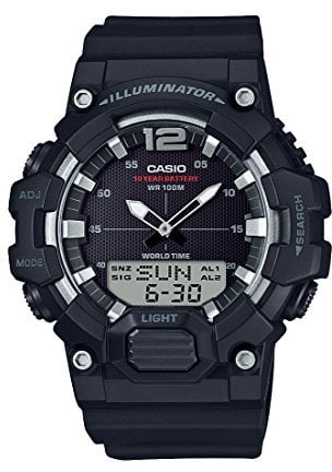 Casio Men Analog-Digital Quartz Watch with Plastic Strap HDC-700-1AVCF