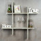 levandeo Hashtag Regal 75x75cm Wandregal Holz Shabby Chic Optik Weiß Bücherregal Hängeregal Ablage Steckregal