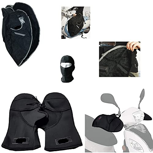 pour Piaggio X8 200 Couverture Thermique Couvre-Jambes À Porter + Manchons IMPERMÉABLE en Neoprene Universel Scooter