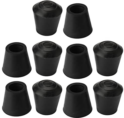 sourcing map 10pcs Chair Leg Tips Caps 11.5mm Anti Slip Rubber Furniture Table Feet Cover Floor Protector Reduce Noise Prevent Scratches
