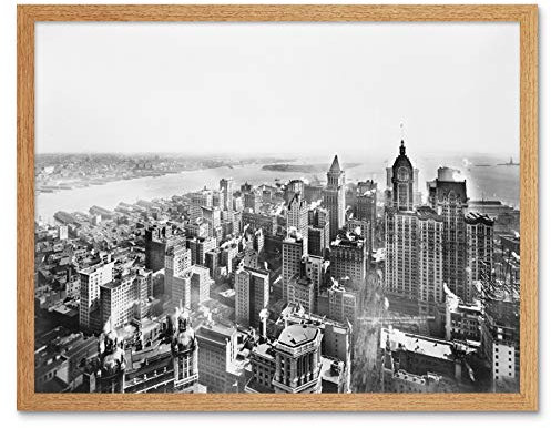 Artery8 Underhill New York vom Woolworth Gebäude 1913 Gerahmter Druck 30x40 cm