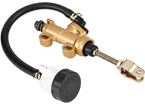 Universal Motorrad Hinterradbremspumpe Hauptbremszylinder, Hydraulikpumpe mit Reservoir für Motorrad Dirt Bike