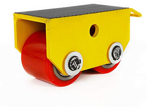 OUKANING 2500kg Schwerlastrollen Transportfahrwerk Transportrollen Industrieroller Panzerrollen 2,5T Roller Rollen für Palettenmöbel