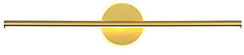YFMYY Moderne einfaches Design Spiegel-Frontleuchte 13W-Spiegel-Licht LED Makeup Lampen-Spiegel-Kabinett-Licht-Wand-Lampen Nordic-Streifen Badezimmer Lampe Goldener Eisen LED-Spiegel-Frontleuchte
