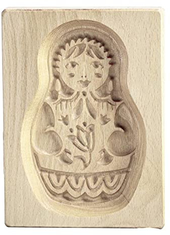 Ausstechformen Keksformen Ausstecher aus Holz,Keksformen zum Backen Lebkuchenform,Plätzchenform Plätzchenstempel Prägeform Handwerk Dekoration Backwerkzeug DIY-Plätzchenform (Braun, 12x8cm)