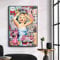 SYXBEIVK Graffiti Art Marilyn Monroe Leinwand Malerei Pop Art Poster Druckt Street Wall Art Bilder für Heimtextilien-50x70cm-Kein Rahmen