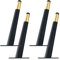 Tischbeine Metall Mobelbeine Schwarz Gold Höhe:10-55 cm Couchtisch/TV Tisch/Beistelltische/Kommode/Nachttisch Beine Kegel Tischfüße Eisen | Galvanikfläche,4 Stück Möbelfüße (30cm,Schräge)
