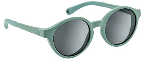BÉABA, Lunettes de soleil pour Enfants 2-4 ans, Protection 100% UV - CAT 3, Protection Latérale, Confort Optimal, Branches ajustables 360°, Tropical green